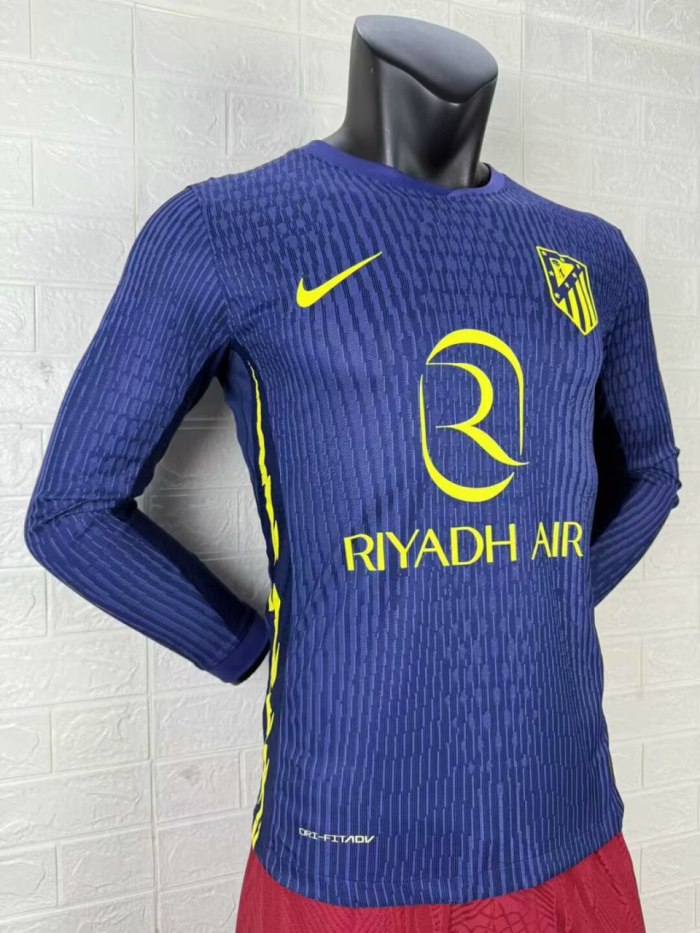 Atletico Madrid Away Player Long Sleeve Man Jersey 25/26