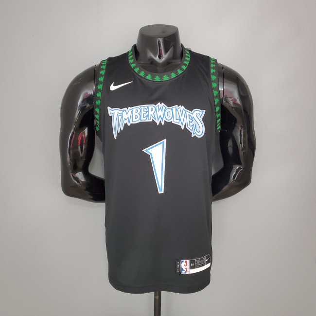 Anthony Edwards Minnesota Timberwolves 2018 Retro Swingman Jersey Black
