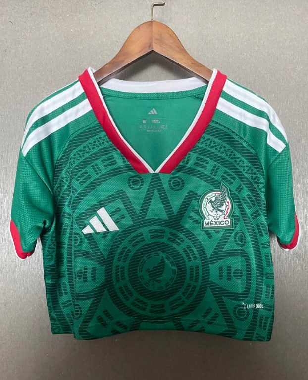 Mexico 2026 World Cup Home Women Cropped Jersey