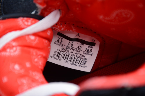 Levis x Air Jordan 1 High Denim Sail Game Red 556298-010
