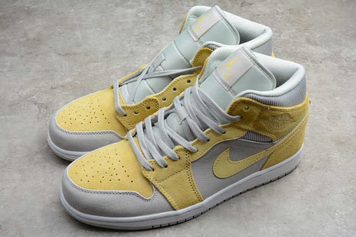 Air Jordan 1 Mid Mixed Textures Yellow DA4666-001