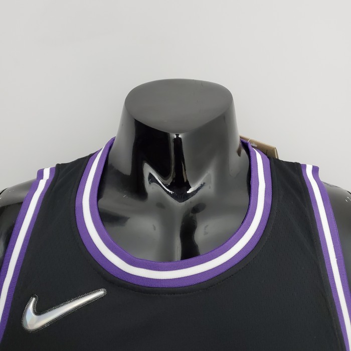 Neemias Queta Sacramento Kings 2022 City Edition Swingman Jersey Black
