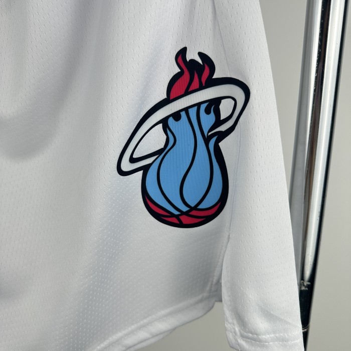 USA  Miami Heat City Edition Basketball  Shorts White 24/25