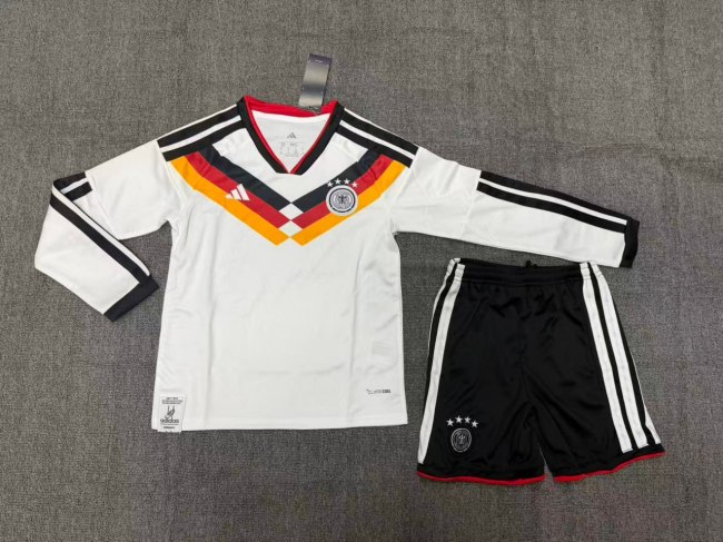 Germany 2026 World Cup Home Long Sleeve Kids Suit