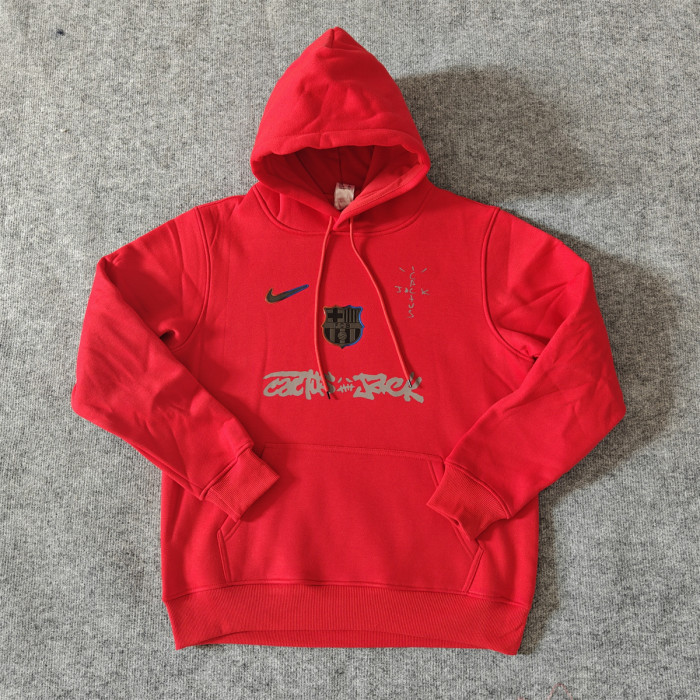Barcelona Fleece Lined Hoodle Sweatshirt Training Jersey 25/26 (Multiple colors)