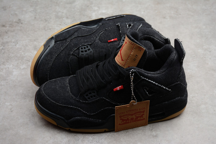 Levi's x Air Jordan 4 “Black” AO2571-001