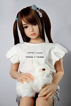 AXBDOLL 100cm貧乳 A09ヘッド ロリータ系ラブドール TPE製 お口の開閉機能選択可能