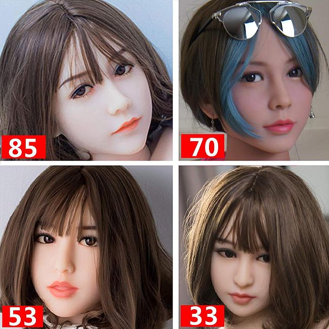 WMDOLL 頭のみ リアルラブドールのヘッド 等身大 ボルトM16