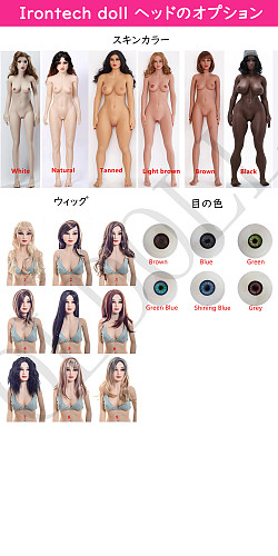Irontechdoll TPEヘッド単品 欧米系