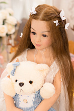 WAXDOLL  シリコン頭＋TPE体 108cm バスト平 #mimi  睫毛と眉毛植毛加工あり 等身大リアルラブドール