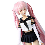 Mini Doll ミニドール AILI 8  ヘッド 58cm 普通乳 高級TPE製 セックス可能 軽量化 1.5㎏ 収納が便利 使いやすい 普段は鑑賞用 小さいラブドール 女性素体 フィギュア cosplay