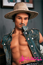Irontechdoll トルソー  ＃４番ヘッド  TPE製男性ラブドール  ペニス取り外す式  male doll
