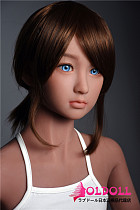 AXBDoll 130CMバスト平 ＃A16ヘッド 日焼け肌色 ロリ系TPEラブドール