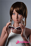 AXBDoll 130CMバスト平 ＃A16ヘッド 日焼け肌色 ロリ系TPEラブドール