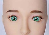 AXBDoll 人気ヘッドA51瞑りヘッド 108CMバスト平 リアルメイク塗装加工あり ロリ系等身大TPEラブドール