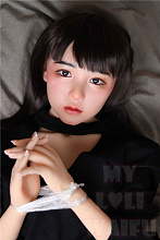 My Loli Waifu 145cmAカップ 結菜Yunaヘッド シリコンヘッド+TPE製ボディー  掲載画像職人メイク加工あり ロり系等身大リアルラブドール