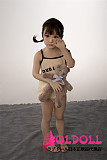 AXBDOLL 110cm バスト平ら  #A148ヘッド 掲載画像がリアルメイク塗装加工あり ロリ系TPEラブドール