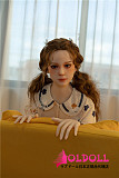 AXBDOLL 142cm バスト平ら  #A153ヘッド 掲載画像がリアルメイク塗装加工あり ロリ系TPEラブドール