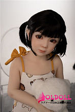 AXBDOLL 110cm バスト平ら  #A166ヘッド 掲載画像がリアルメイク塗装加工あり ロリ系TPEラブドール