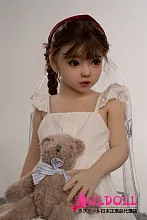 AXBDOLL 110cm バスト平ら  #A169ヘッド 掲載画像がリアルメイク塗装加工あり ロリ系TPEラブドール