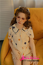 AXBDOLL 142cm バスト平ら  #A153ヘッド 掲載画像がリアルメイク塗装加工あり ロリ系TPEラブドール