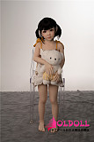 AXBDOLL 110cm バスト平ら  #A166ヘッド 掲載画像がリアルメイク塗装加工あり ロリ系TPEラブドール