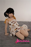 AXBDOLL 110cm バスト平ら  #A166ヘッド 掲載画像がリアルメイク塗装加工あり ロリ系TPEラブドール