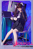 MOZU DOLL 145cm Dカップ 黒猫(heimao)ちゃん TPE製等身大ラブドール 宣伝画像と同じ制服も付属