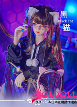 MOZU DOLL 145cm Dカップ 黒猫(heimao)ちゃん TPE製等身大ラブドール 宣伝画像と同じ制服も付属