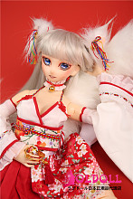 Mini Doll ミニドール 最新作：狐さん  58CM bjd 高級TPE製 セックス可能 軽量化 3kg 収納が便利 使いやすい 普段は鑑賞用 小さいラブドール 女性素体 フィギュア cosplay