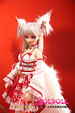 Mini Doll ミニドール 最新作：狐さん  58CM bjd 高級TPE製 セックス可能 軽量化 3kg 収納が便利 使いやすい 普段は鑑賞用 小さいラブドール 女性素体 フィギュア cosplay