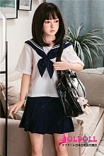 XYDOLL 138cm AAカップ #1ヘッド  シリコンヘッド＋TPEボディ 眉毛と睫毛植毛加工あり 等身大リアルラブドール