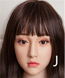 XYDOLL 158cm Cカップ Aヘッド  シリコンヘッド＋TPEボディ 眉毛と睫毛植毛加工あり 等身大リアルラブドール