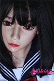 XYDOLL 138cm AAカップ #4ヘッド  シリコンヘッド＋TPEボディ 眉毛と睫毛植毛加工あり ロリ系等身大リアルラブドール