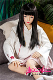 XYDOLL 152cm Aカップ ＃4ヘッド  シリコンヘッド＋TPEボディ 眉毛と睫毛植毛加工あり 等身大リアルラブドール