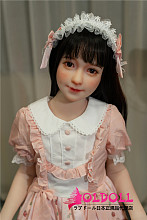 AXBDOLL 142cm バスト平ら  #TD01Rヘッド 掲載画像がリアルメイク塗装加工あり ロリ系TPEラブドール