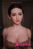 JYDOLL フルシリコン製ラブドール 163cm  #小美（xiaomei）ちゃん スターメイク 睫毛と眉毛植毛あり