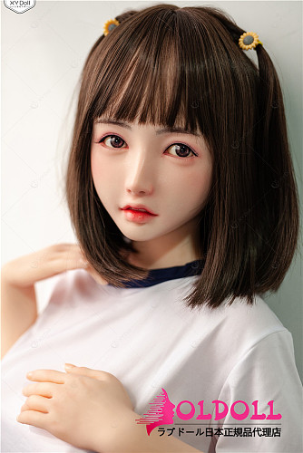 XYDOLL 148cm Dカップ ＃Qヘッド  シリコンヘッド＋TPEボディ 眉毛と睫毛植毛加工あり 等身大リアルラブドール