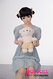 AXBDOLL 142cm バスト平ら  #A84ヘッド 掲載画像がリアルメイク塗装加工あり ロリ系TPEラブドール