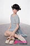 AXBDOLL 142cm バスト平ら  #A84ヘッド 掲載画像がリアルメイク塗装加工あり ロリ系TPEラブドール