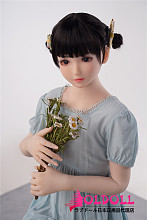 AXBDOLL 142cm バスト平ら  #A84ヘッド 掲載画像がリアルメイク塗装加工あり ロリ系TPEラブドール