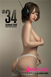 Sanhui doll 最新作 シームレス 150cm Bカップ  #34ヘッド フルシリコン製等身大ラブドール