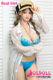 Real girl 158cm Cカップ ヘッド C1 シリコンヘッド ボディ素材TPE/シリコン選択可能 【C工場】等身大リアルラブドール