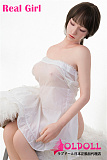 Real girl 157cm Cカップ R42ヘッド シリコンヘッド+tpe製ボディ 等身大リアルラブドール