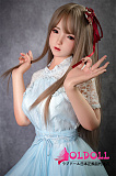 FUDOLL  ラブドール #J14ヘッド 150cm Bカップ シリコンヘッド＋TPEボディ 眉毛と睫毛植毛加工あり 等身大リアルラブドール