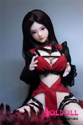 【宣伝画像と同じ衣装を付属します】JYDOLL シリコン製ラブドール #蓝莓ヘッド 62cm 1.8kg ミニドール