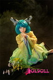 AXBDOLL 掲載画像シリコンヘッドA87 新型tpeボディ120CM バスト平ら ロリ系ミニドール 等身大TPEラブドール