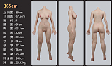 ZELEX フルシリコン製 人間型取り新作ボディ165cm Fカップ+GE81ヘッド  等身大リアルラブドール
