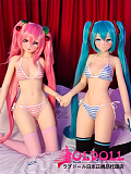 凹凸咪 aotume（アニメドール）最新作 145cm Bカップ+＃74ヘッドと#75ヘッド 掲載画像シリコンヘッド+tpeボディ 等身大 リアルラブドール