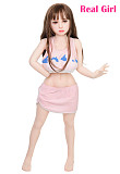 Real Girl シームレス 110cm Fカップ 頭身一体化 16kg TPE製ラブドール 莉々ちゃん EVO骨格付き 宣材写真は普通メイク